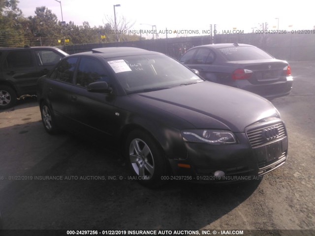 WAUAF78E76A257667 - 2006 AUDI A4 2/TURBO BLACK photo 1