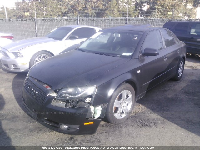 WAUAF78E76A257667 - 2006 AUDI A4 2/TURBO BLACK photo 2