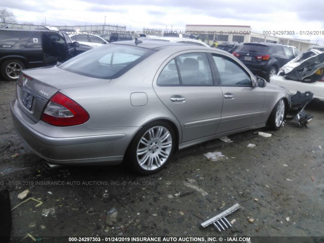 WDBUF90X48B278822 - 2008 MERCEDES-BENZ E 550 4MATIC GRAY photo 4