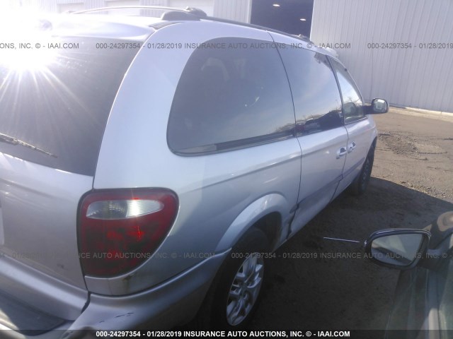 1B4GP34342B606891 - 2002 DODGE GRAND CARAVAN EL SILVER photo 4