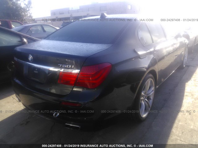 WBAKA8C57CDX01429 - 2012 BMW 750 I BLACK photo 4