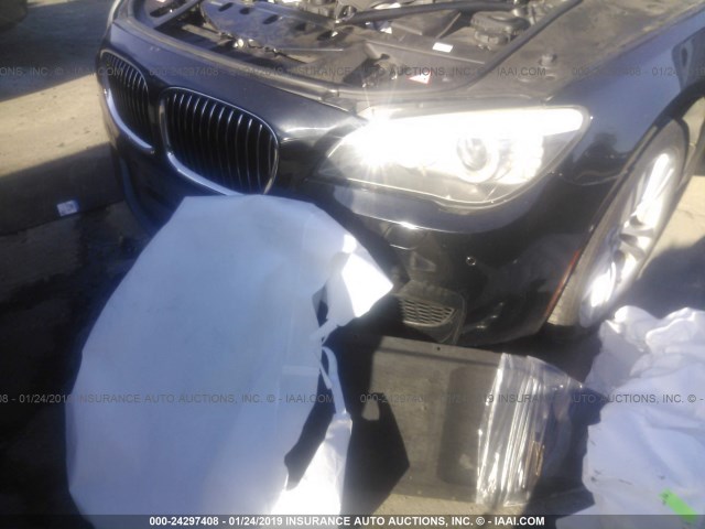 WBAKA8C57CDX01429 - 2012 BMW 750 I BLACK photo 6