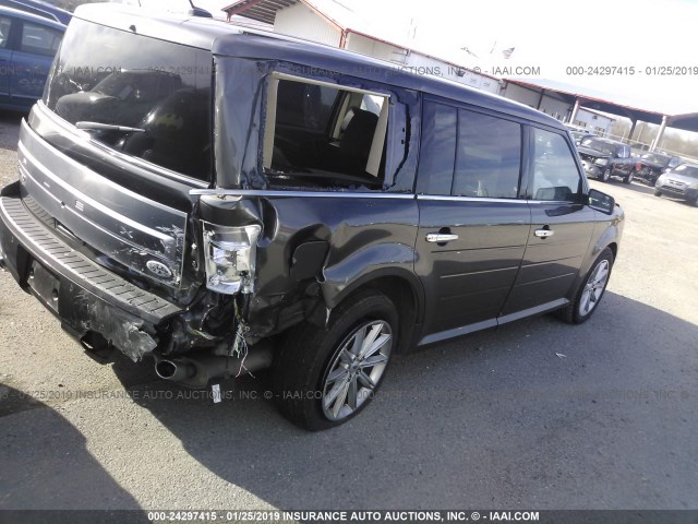 2FMGK5D86GBA01096 - 2016 FORD FLEX LIMITED GRAY photo 4