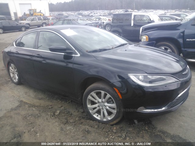 1C3CCCAB0FN709954 - 2015 CHRYSLER 200 LIMITED BLACK photo 1