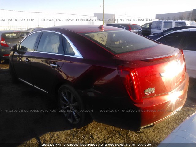 2G61P5S39D9191095 - 2013 CADILLAC XTS LUXURY COLLECTION RED photo 3