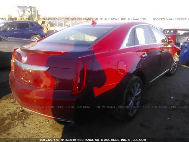 2G61P5S39D9191095 - 2013 CADILLAC XTS LUXURY COLLECTION RED photo 4