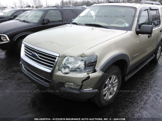 1FMEU73E66UB59676 - 2006 FORD EXPLORER XLT GOLD photo 6