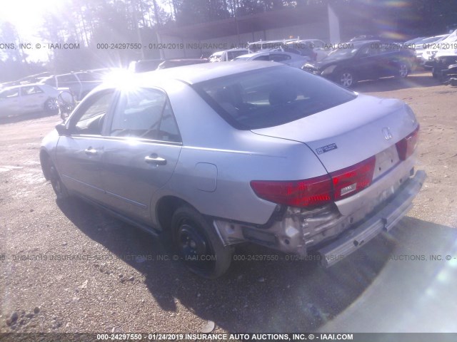 1HGCM56145A107831 - 2005 HONDA ACCORD DX GRAY photo 3