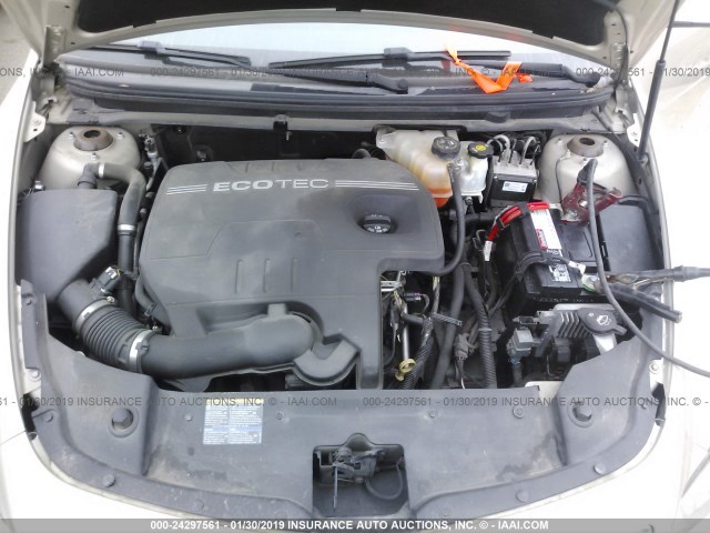 1G1ZH57B094263544 - 2009 CHEVROLET MALIBU 1LT ოქროსფერი ფოტო 10