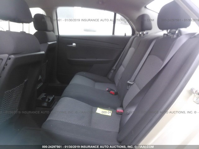1G1ZH57B094263544 - 2009 CHEVROLET MALIBU 1LT ოქროსფერი ფოტო 8