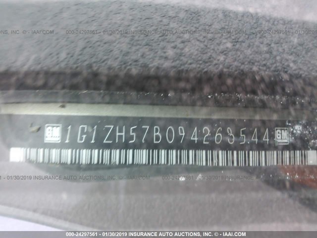 1G1ZH57B094263544 - 2009 CHEVROLET MALIBU 1LT ოქროსფერი ფოტო 9