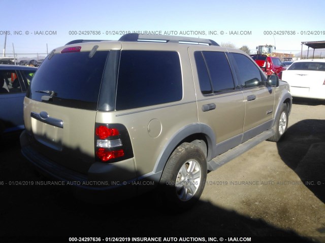 1FMEU73E16UB53638 - 2006 FORD EXPLORER XLT BEIGE photo 4