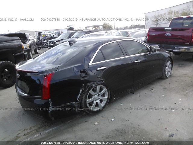 1G6AA5RAXF0119048 - 2015 CADILLAC ATS BLACK photo 4