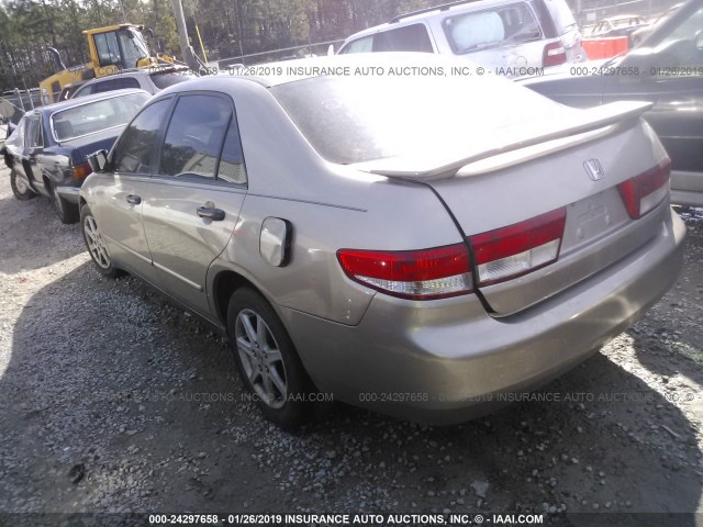 JHMCM56163C067587 - 2003 HONDA ACCORD DX GOLD photo 3