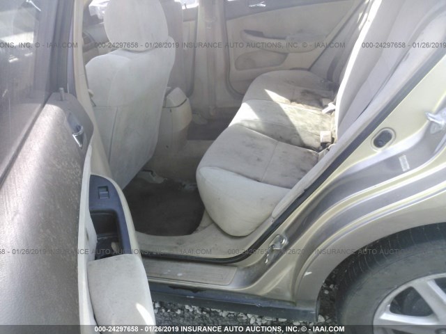 JHMCM56163C067587 - 2003 HONDA ACCORD DX GOLD photo 8