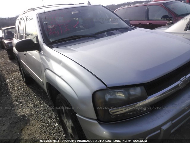 1GNDS13S572220805 - 2007 CHEVROLET TRAILBLAZER LS/LT SILVER photo 1