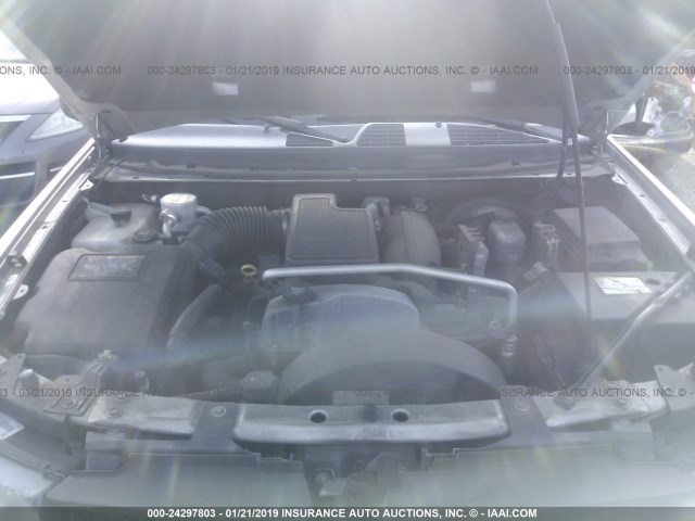 1GNDS13S572220805 - 2007 CHEVROLET TRAILBLAZER LS/LT SILVER photo 10