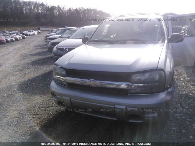 1GNDS13S572220805 - 2007 CHEVROLET TRAILBLAZER LS/LT SILVER photo 2