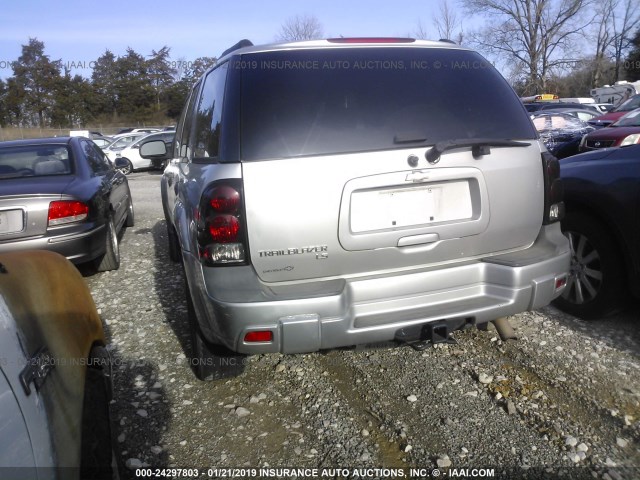 1GNDS13S572220805 - 2007 CHEVROLET TRAILBLAZER LS/LT SILVER photo 3