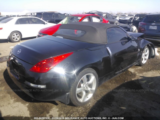 JN1BZ36AX8M850385 - 2008 NISSAN 350Z ROADSTER BLACK photo 4