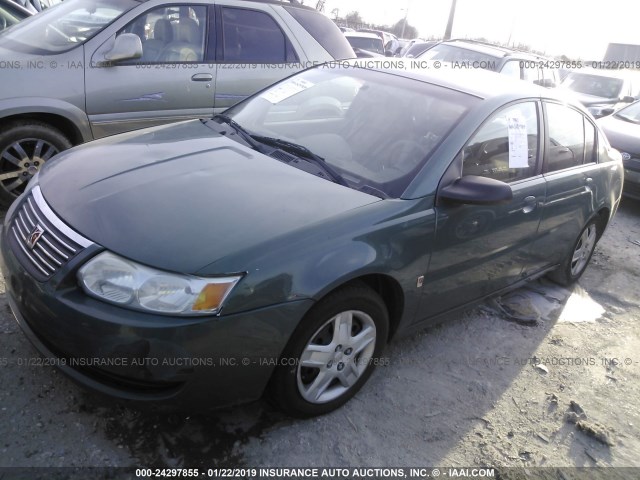 1G8AJ58F77Z108624 - 2007 SATURN ION LEVEL 2 GREEN photo 2