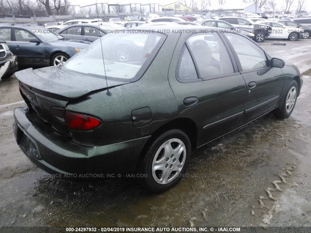 1G1JF5248Y7255667 - 2000 CHEVROLET CAVALIER LS GREEN photo 4