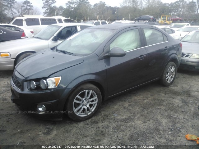 1G1JC5SH4C4204804 - 2012 CHEVROLET SONIC LT GRAY photo 2