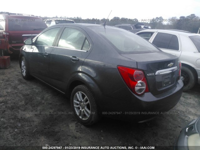 1G1JC5SH4C4204804 - 2012 CHEVROLET SONIC LT GRAY photo 3