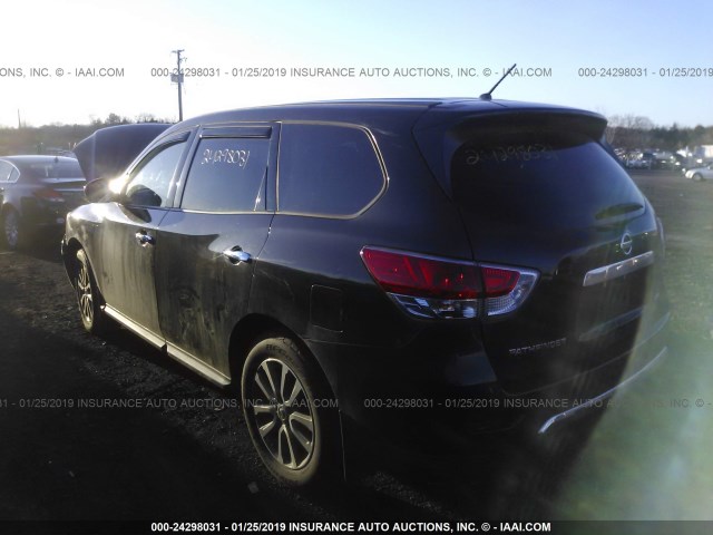 5N1AR2MM2FC614036 - 2015 NISSAN PATHFINDER S/SV/SL/PLATINUM GREEN photo 3