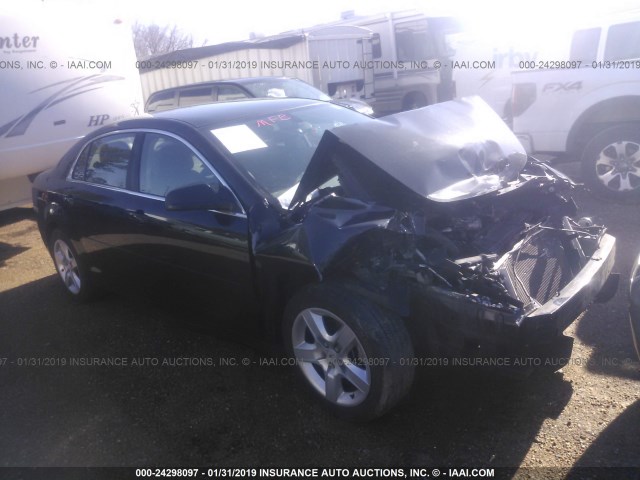 1G1ZB5E07CF336620 - 2012 CHEVROLET MALIBU LS BLACK photo 1