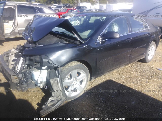 1G1ZB5E07CF336620 - 2012 CHEVROLET MALIBU LS BLACK photo 2