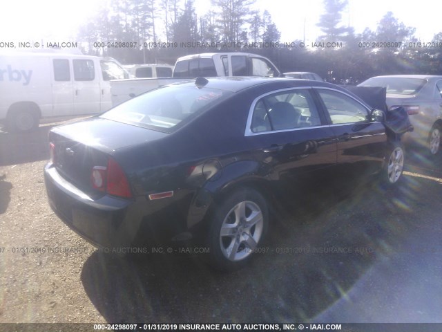1G1ZB5E07CF336620 - 2012 CHEVROLET MALIBU LS BLACK photo 4