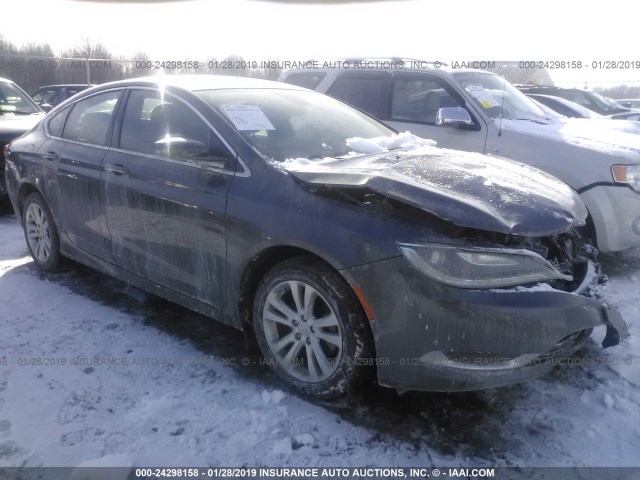 1C3CCCAB9FN535852 - 2015 CHRYSLER 200 LIMITED GRAY photo 1