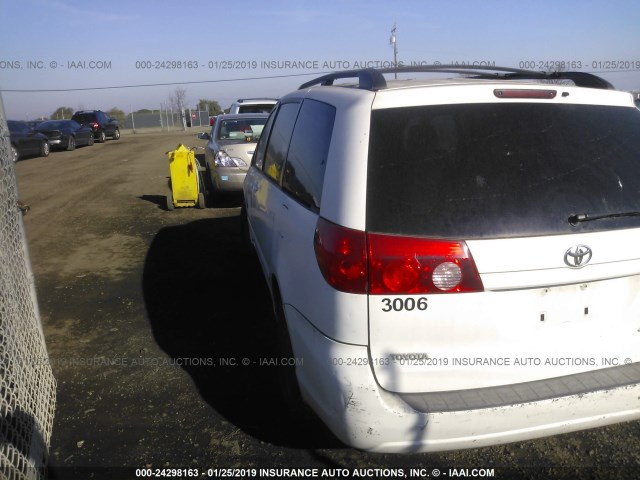 5TDZK23C38S143763 - 2008 TOYOTA SIENNA CE/LE WHITE photo 3