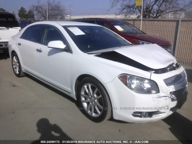 1G1ZE5EU6BF358908 - 2011 CHEVROLET MALIBU LTZ WHITE photo 1