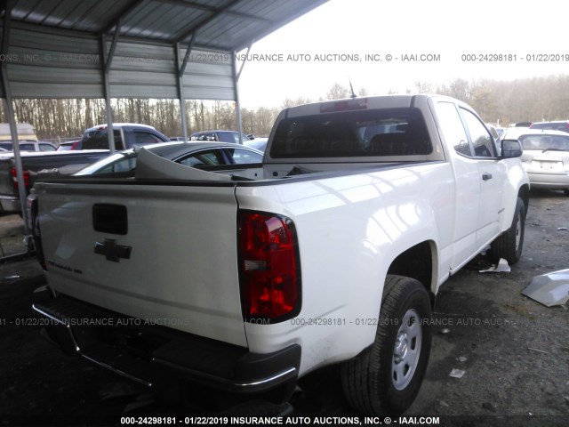 1GCHSBEN9H1165824 - 2017 CHEVROLET COLORADO WHITE photo 4