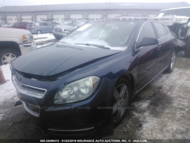1G1ZH57B09F255206 - 2009 CHEVROLET MALIBU 1LT მუქი ლურჯი ფოტო 2