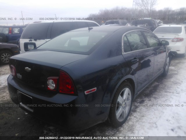 1G1ZH57B09F255206 - 2009 CHEVROLET MALIBU 1LT მუქი ლურჯი ფოტო 4