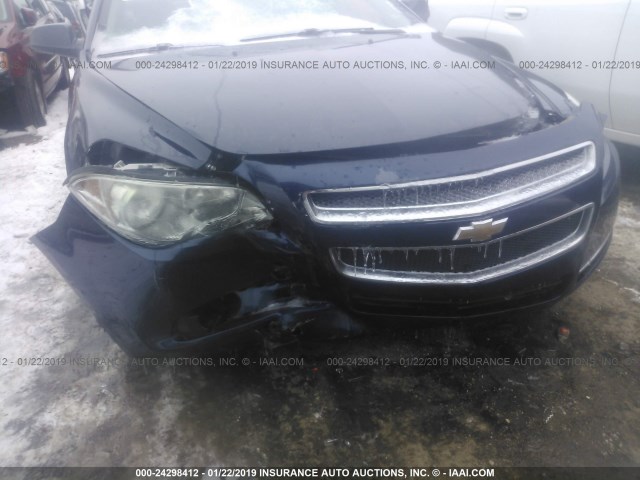 1G1ZH57B09F255206 - 2009 CHEVROLET MALIBU 1LT მუქი ლურჯი ფოტო 6