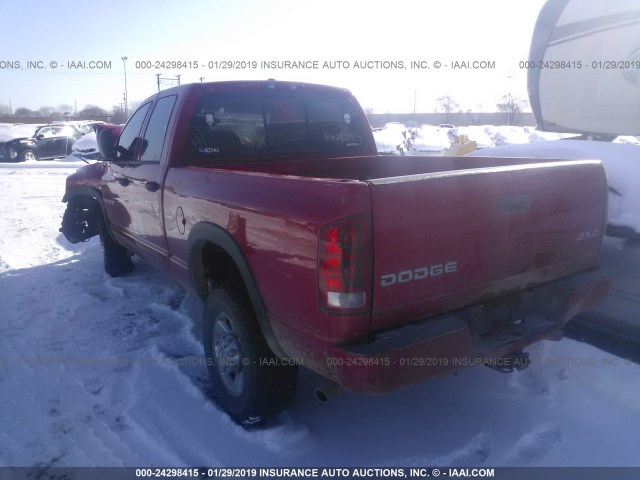 1D3KS28D86J128728 - 2006 DODGE RAM 2500 ST/SLT RED photo 3