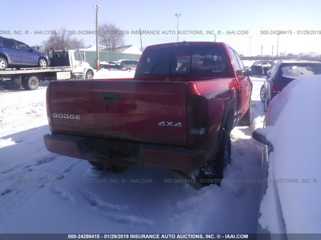 1D3KS28D86J128728 - 2006 DODGE RAM 2500 ST/SLT RED photo 4