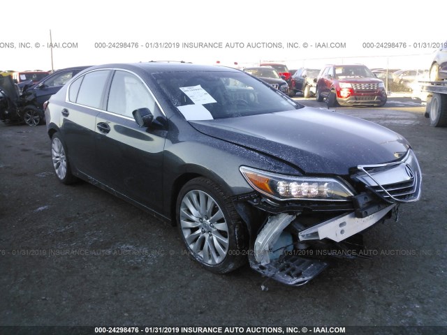 JH4KC1F96FC000862 - 2015 ACURA RLX ADVANCE GRAY photo 1