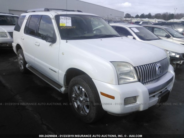 4M2EU48E87UJ04928 - 2007 MERCURY MOUNTAINEER PREMIER WHITE photo 1