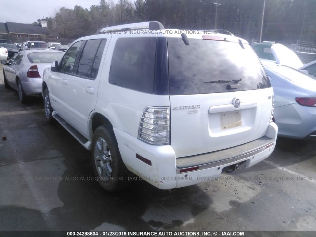 4M2EU48E87UJ04928 - 2007 MERCURY MOUNTAINEER PREMIER WHITE photo 3