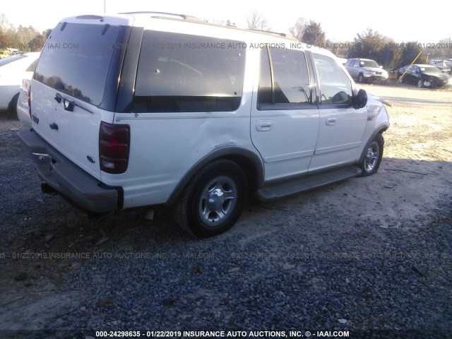 1FMRU17LXYLC10094 - 2000 FORD EXPEDITION EDDIE BAUER WHITE photo 4