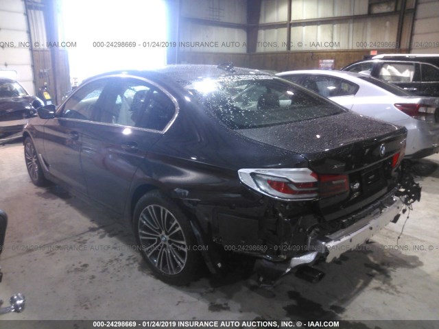 WBAJA7C50KG909994 - 2019 BMW 530 XI GRAY photo 3