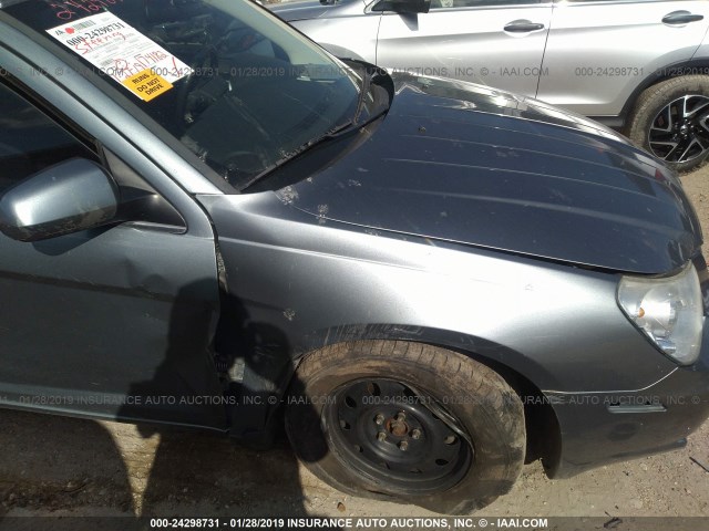 1C3LC56B69N544467 - 2009 CHRYSLER SEBRING TOURING/LIMITED TEAL photo 6