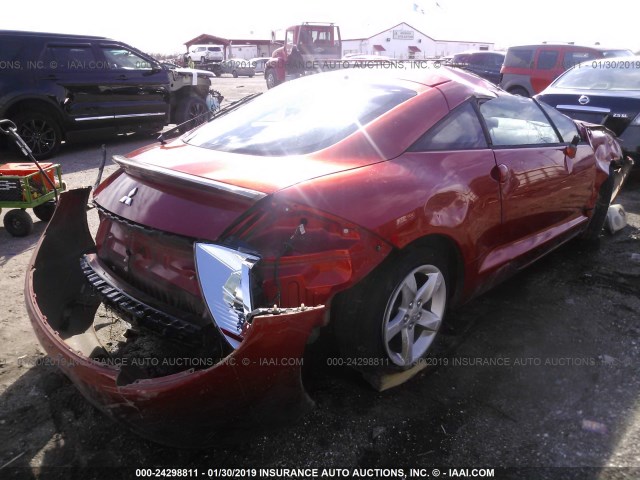 4A3AK34T36E024726 - 2006 MITSUBISHI ECLIPSE GT ORANGE photo 4