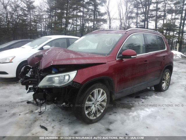 WVGBV75NX9W546074 - 2009 VOLKSWAGEN TIGUAN SE/SEL RED photo 2