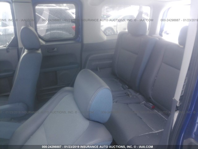 5J6YH28604L038407 - 2004 HONDA ELEMENT EX BLUE photo 8